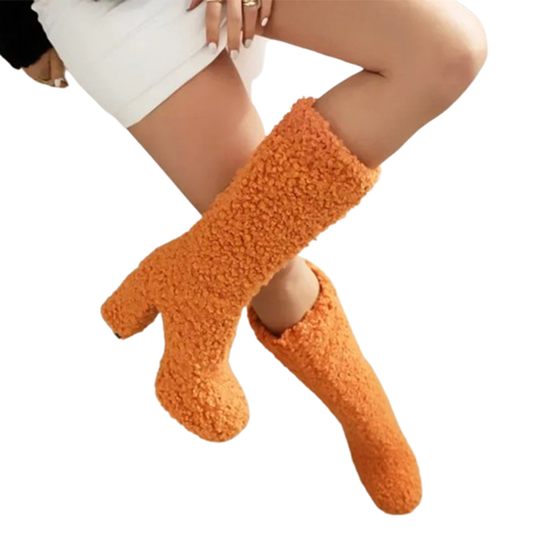 Funki Findz | Boots | Women's Fuzzy Faux Wool Platform Boots