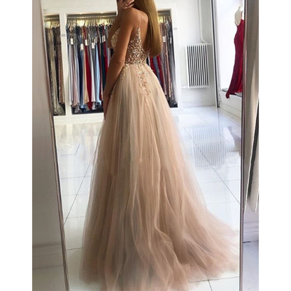 Funki Findz | Dresses | Women's Strappy Full Length Ball Dress