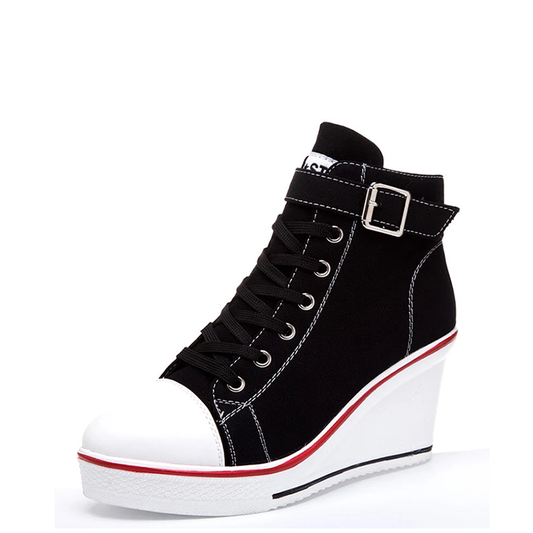 Funki Findz | Boots | Women's High Top Platform Wedge Sneaker