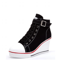 Funki Findz | Boots | Women's High Top Platform Wedge Sneaker