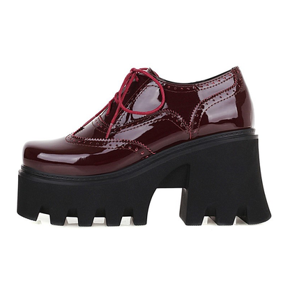 Funki Findz | Shoes | Women's British Walker Patent Platforms