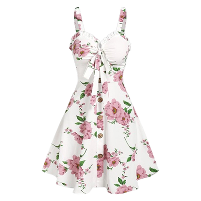 Funki Findz | Dresses | Women's Summer Floral A Line Sundress