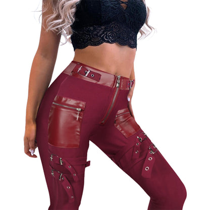 Funki Findz | Pants | Women's Gothic Punk Buckle Strap Pants