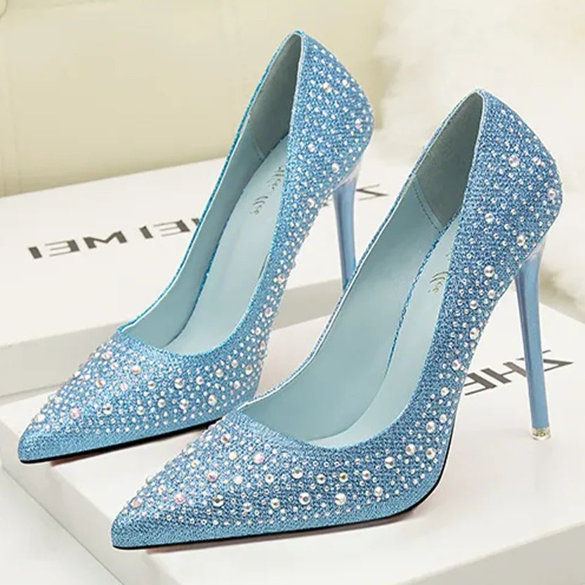 Funki Findz | Shoes | Women's Rhinestone Sparkly Prom Shoes