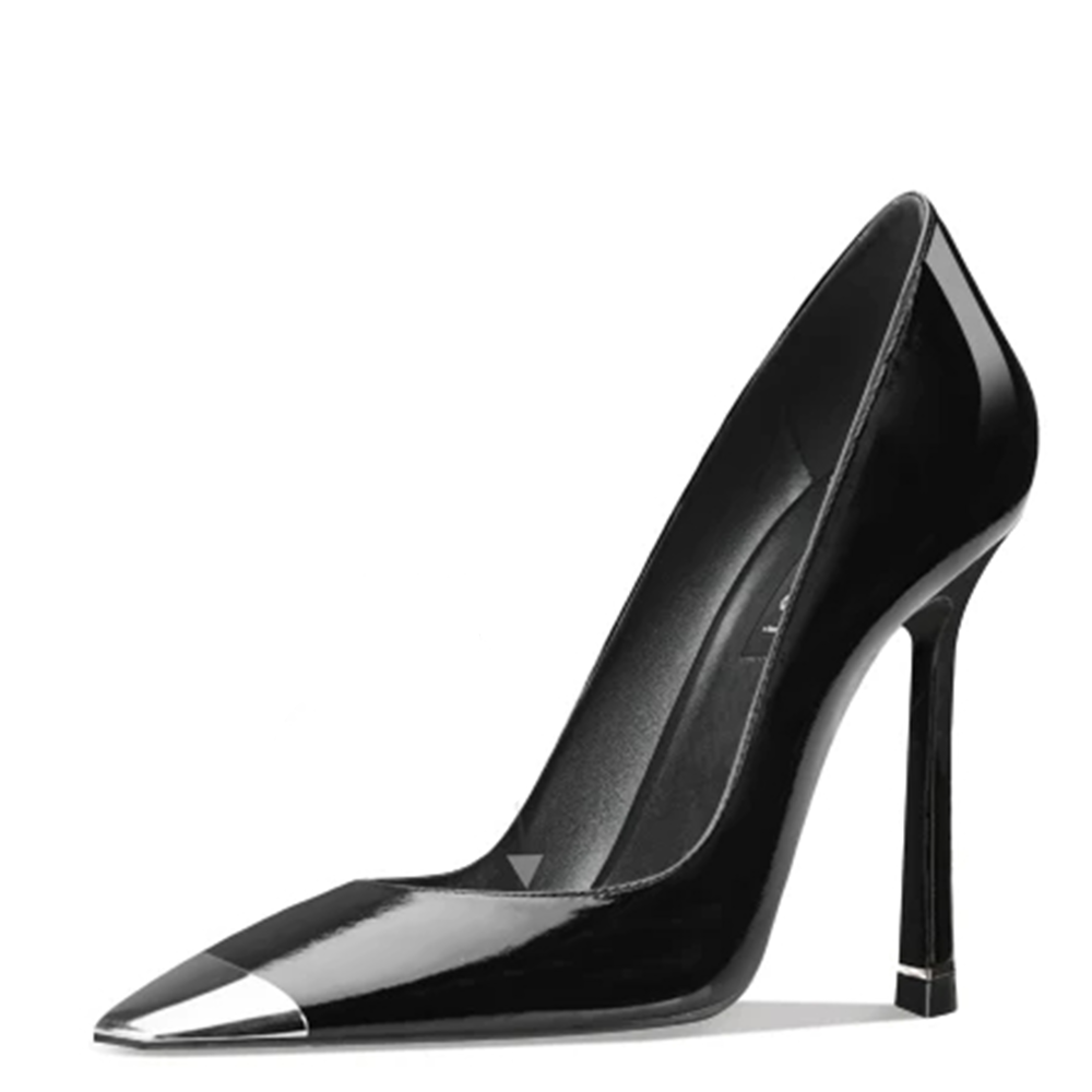 Funki Findz | Shoes | Women's Genuine Leather Metal Toe Heels
