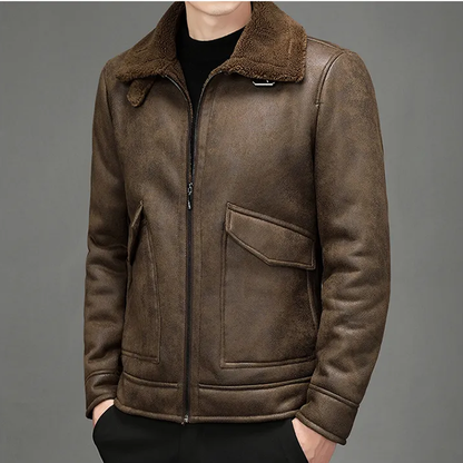 Funki Findz | Jackets | Men's Faux Leather Warm Fashion Jacket