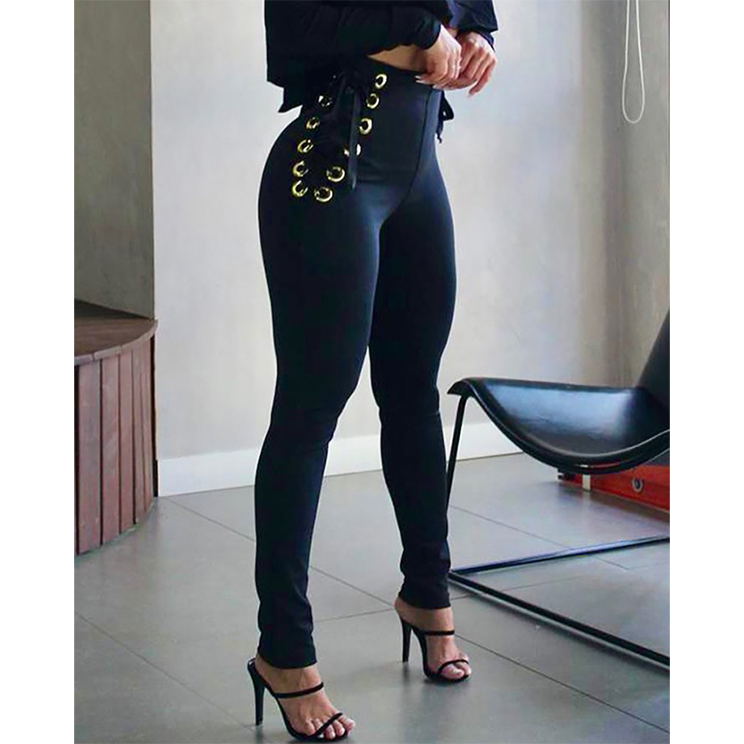 Funki Findz | Pants | Women's Fitted Stretch Buckle Zip Pants