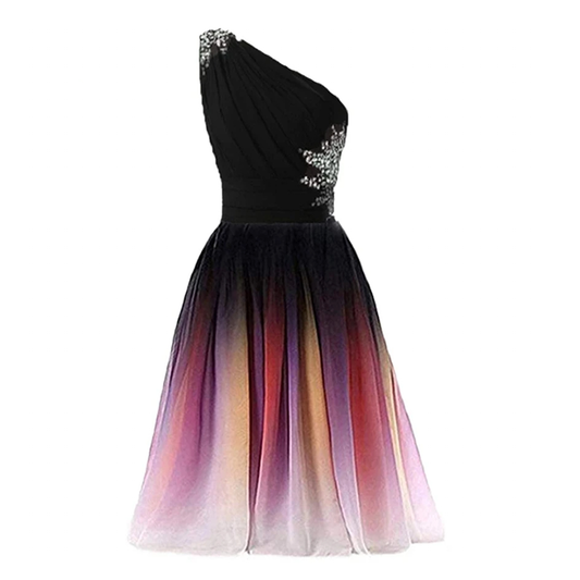 Funki Findz | Dresses | Women's Gradient Chiffon Cocktail Dress