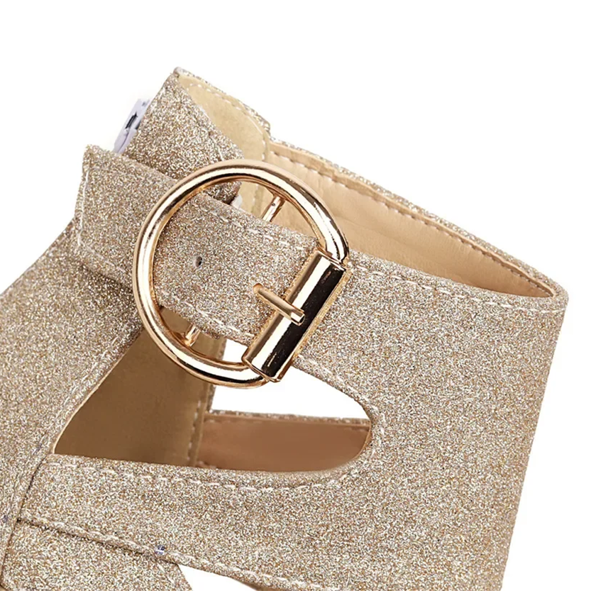 Funki Findz | Shoes | Women's Glitter Gladiator Platform Sandals