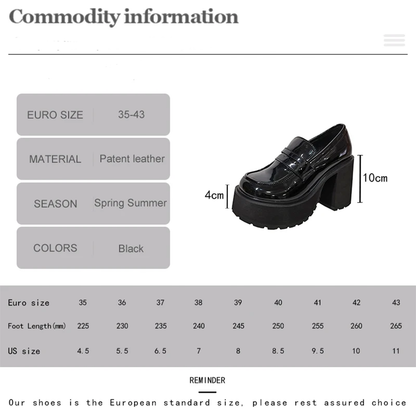 Funki Findz | Shoes | Women's Patent Platform Lolita Loafers