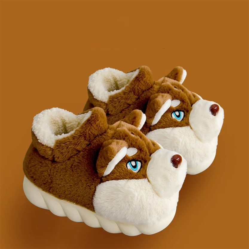 Funki Findz | Shoes | Women's Cute Alaskan Dog Warm Slippers
