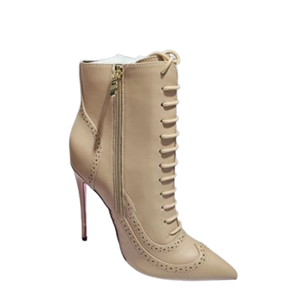 Funki Findz | Boots | Women's Lace Up Pointy Ankle Boots
