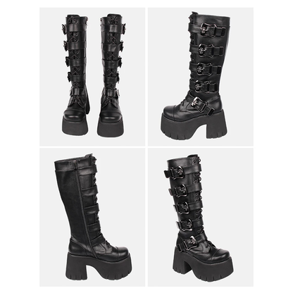 Funki Findz | Boots | Women's Harajuku Wide Buckle Boots