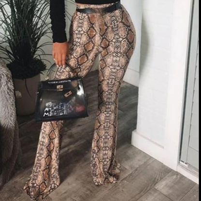 Funki Findz | Pants | Women's Ripple Print Flared Bell Bottoms