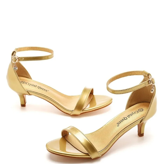Funki Findz | Shoes | Women's Low Heel Wedding Prom Sandals