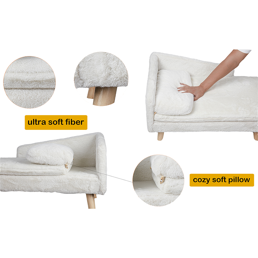 Funki Findz | Pet Beds | Luxury Dog Cat Raised Chaise Lounge