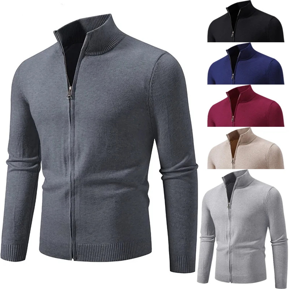 Funki Findz | Sweaters | Men's ZipUp Slim Fit Stand Collar Jacket