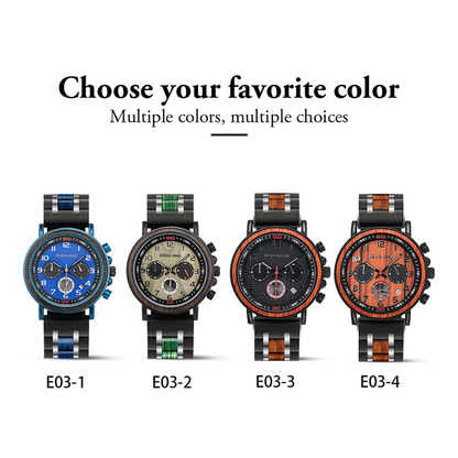 Funki Findz | Watches | Men's Wooden Quartz Wrist Stop Watch