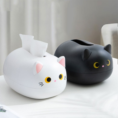 Funki Findz | Tissue Box Cover | Cute Cat Tissue Napkin Cover