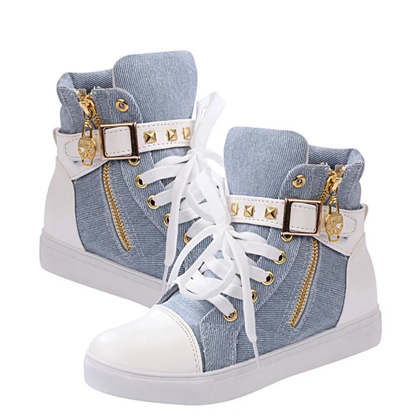 Funki Findz | Boots | Women's Zip Buckle Ankle Boot Sneakers