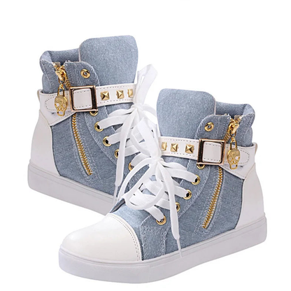Funki Findz | Boots | Women's Zip Buckle Ankle Boot Sneakers