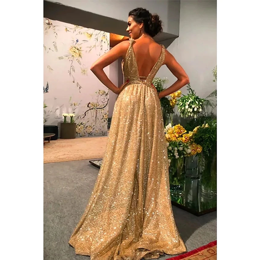 Funki Findz | Dresses | Women's Long Sparkly Prom Ball Dress