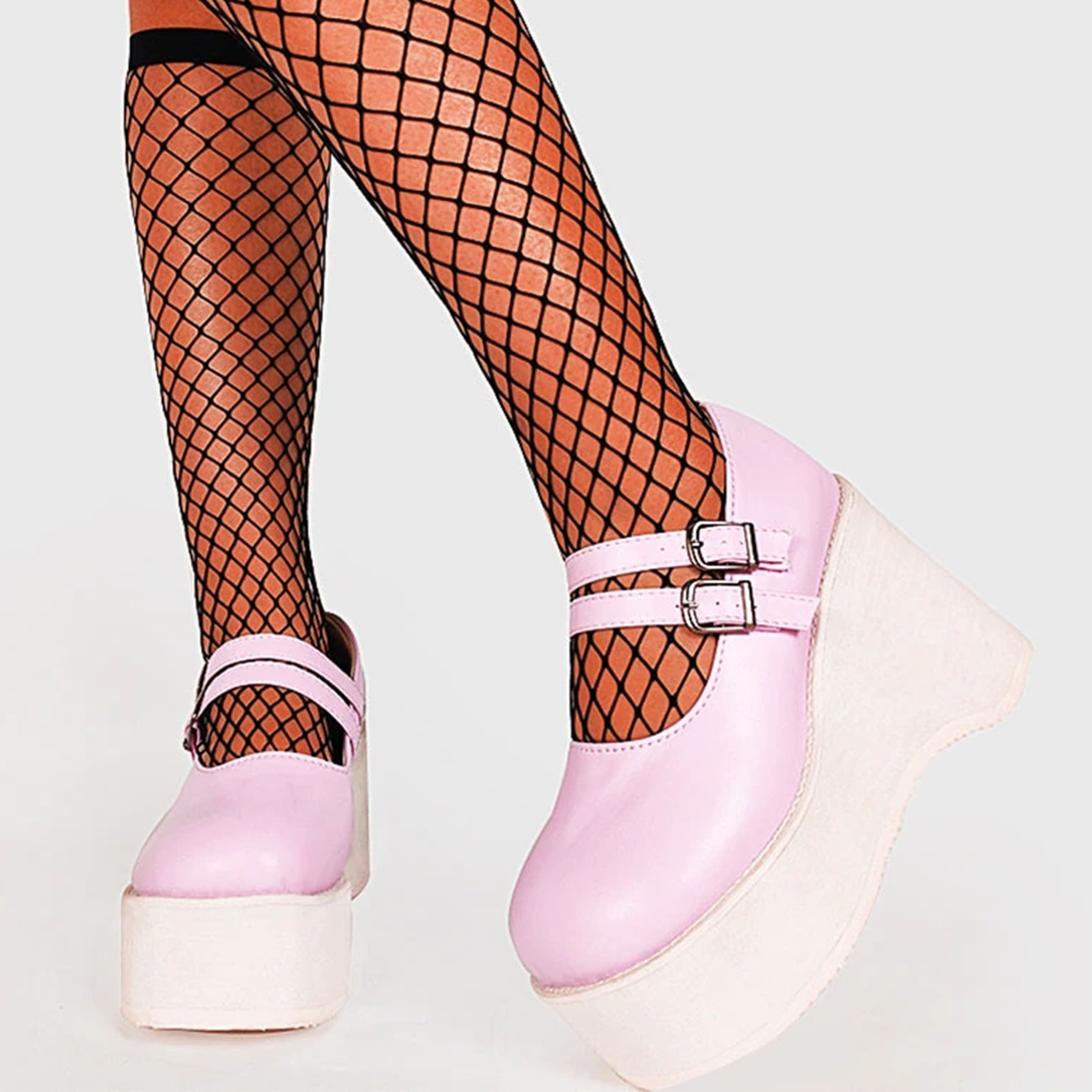 Funki Findz | Shoes | Women's Platform Wedge High Mary Janes