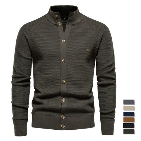 Funki Findz | Sweaters | Men's Mock Neck Buttoned Cardigans