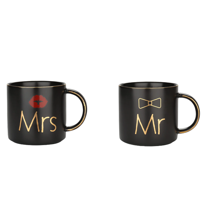 Funki Findz | Mugs | Mr and Mrs Coffee Mugs Bridal Gift-Set