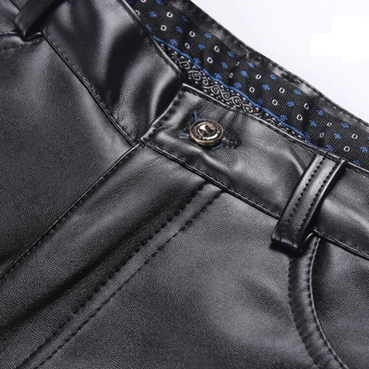 Funki Findz | Pants | Men's Faux Leather Fashion Biker Pants