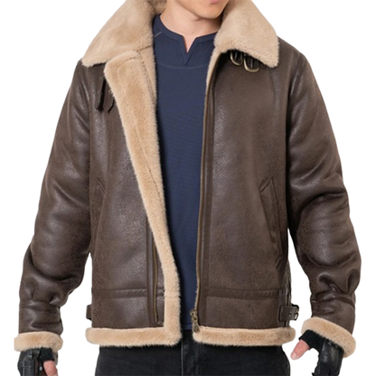 Funki Findz | Jackets | Men's Faux Leather Fleece Winter Jacket