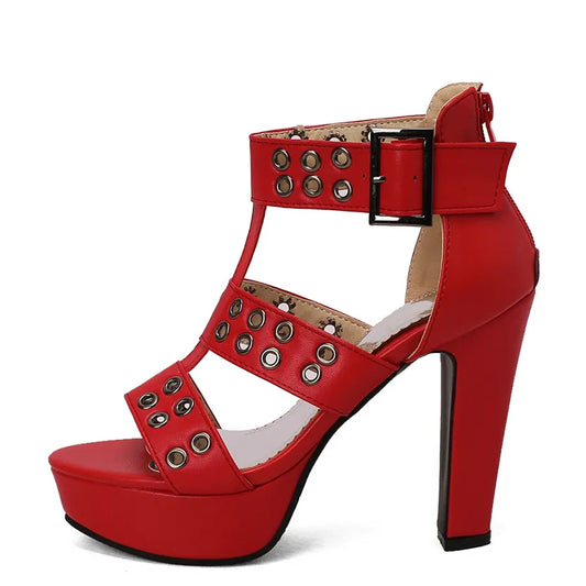 Funki Findz | Shoes | Women's High Gladiator Platform Sandals