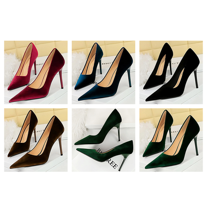 Funki Findz | Shoes | Women's Suede Fashion High Heel Stiletto