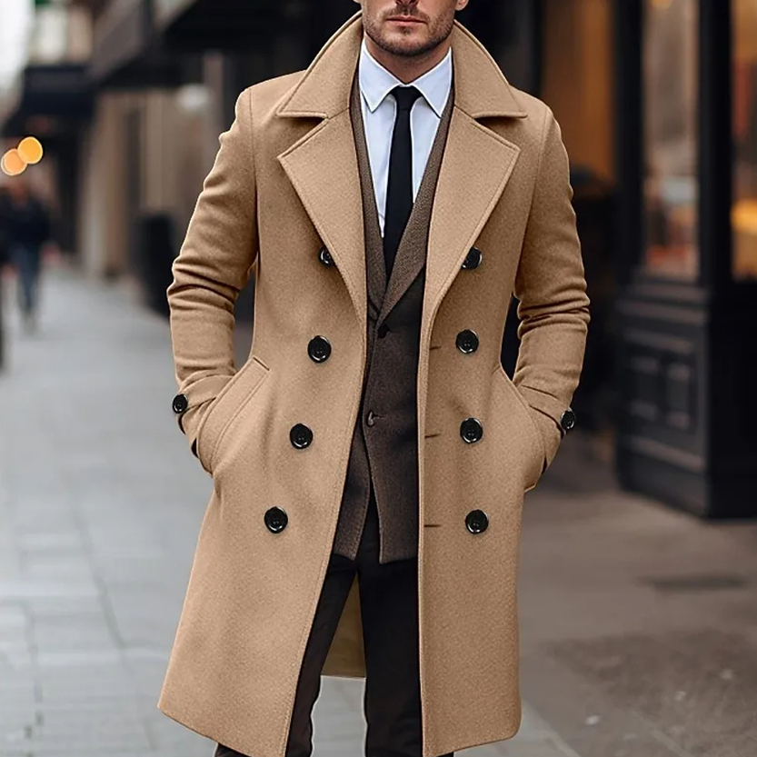 Funki Findz | Jackets | Men's Large Button Business Overcoat