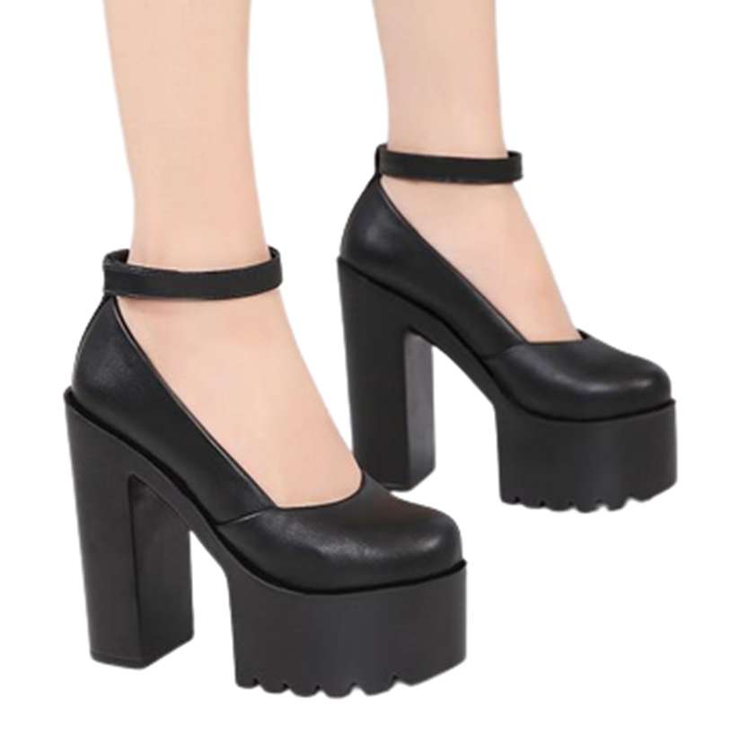 Funki Findz | Shoes | Women's High Buckle Strap Lolita Platforms