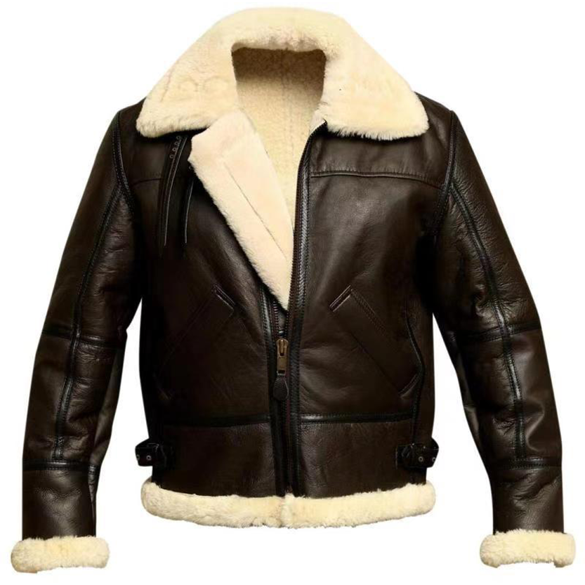 Funki Findz | Jackets | Men's Warm Faux Fur and Leather Jacket
