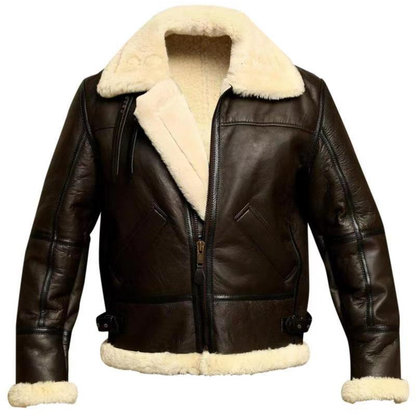 Funki Findz | Jackets | Men's Warm Faux Fur and Leather Jacket