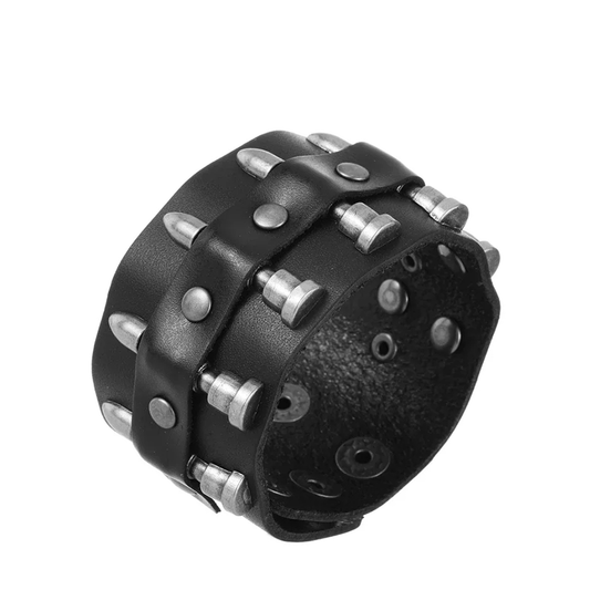 Funki Findz | Bracelets | Unisex Leather Gothic Wristband