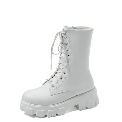 Funki Findz | Boots | Women's Platform Chunky Heel Ankle Boot