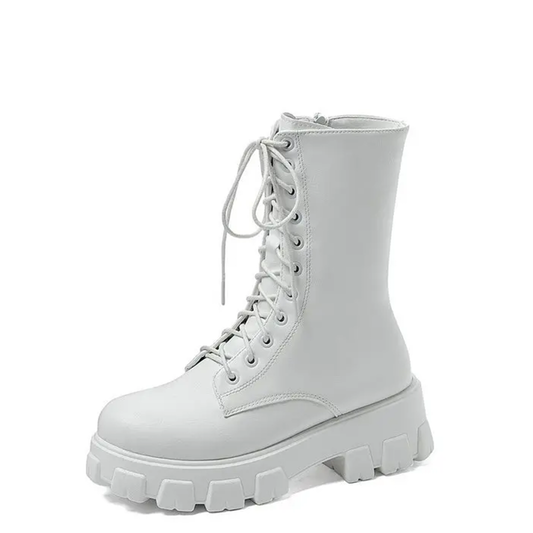 Funki Findz | Boots | Women's Platform Chunky Heel Ankle Boot