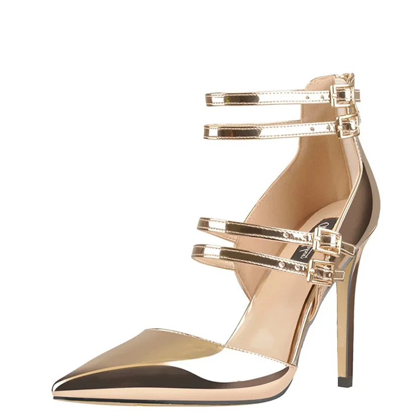 Funki Findz | Shoes | Women's Luxury 4 Strap Stiletto Sandals