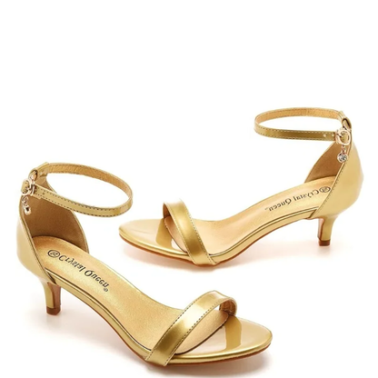 Funki Findz | Shoes | Women's Low Heel Wedding Prom Sandals