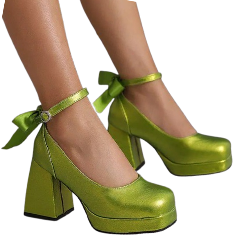 Funki Findz | Shoes | Women's Square Toe Block Heel Platforms