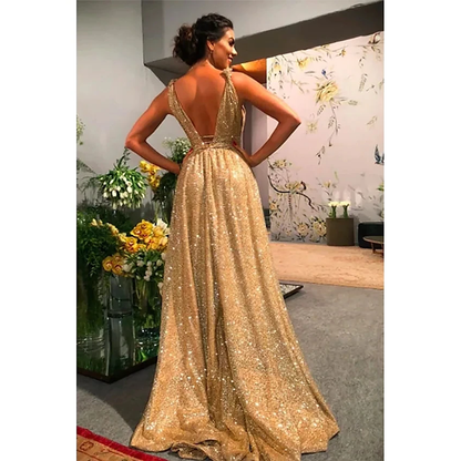 Funki Findz | Dresses | Women's Long Sparkly Prom Ball Dress