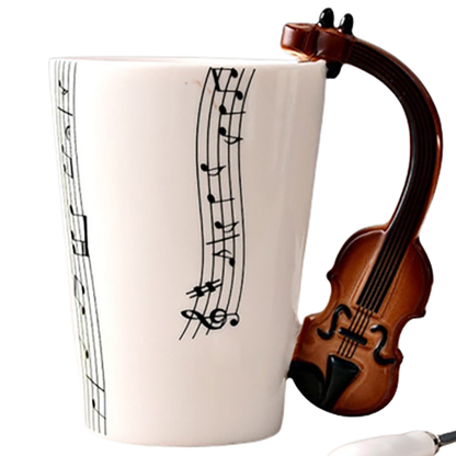 Funki Findz | Mugs | Guitar Handle Mug | Hand-Painted Cups