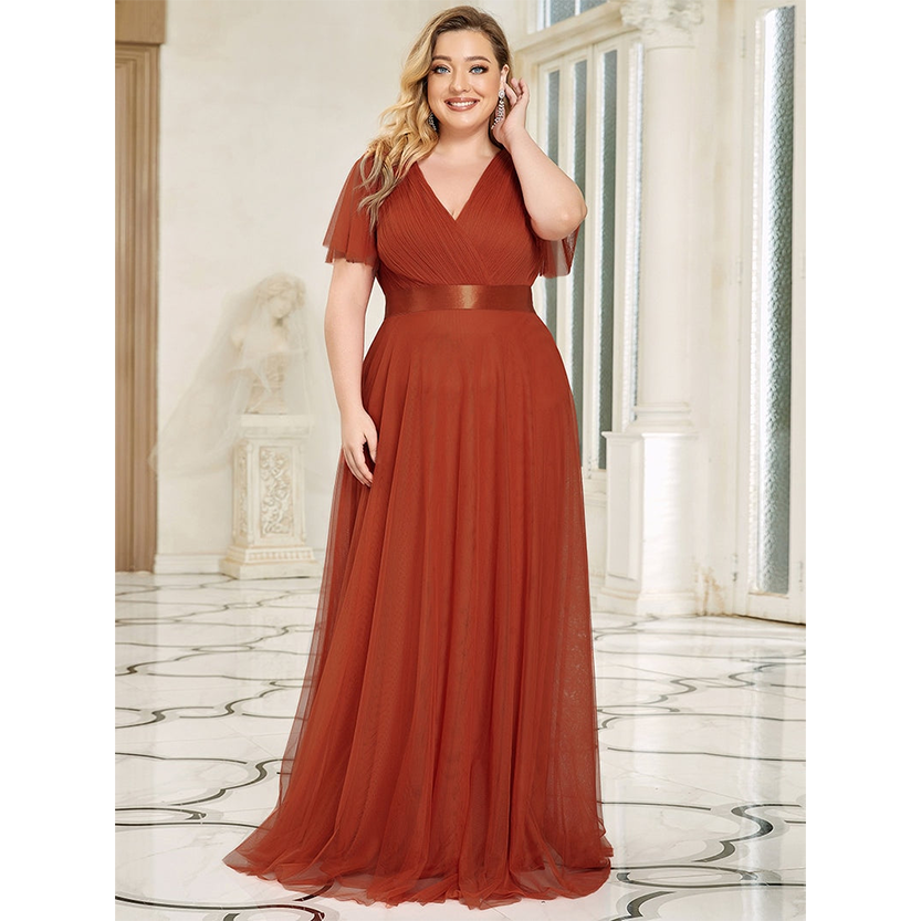 Funki Findz | Dresses | Women's Plus Size Long Evening Dress