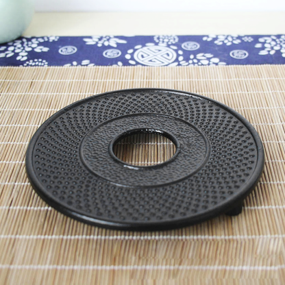 Funki Findz | Trivets | Cast Iron Teapot Trivet Rubber Feet 5.31"