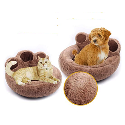 Funki Findz | Pet Beds | Cute Fluffy Paw Shaped Dog Cat Beds