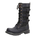 Funki Findz | Boots | Men's Gothic Motorcycle Mid-Calf Boots