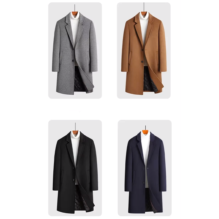Funki Findz | Jackets | Men's Luxury Wool Blend Trench Coats